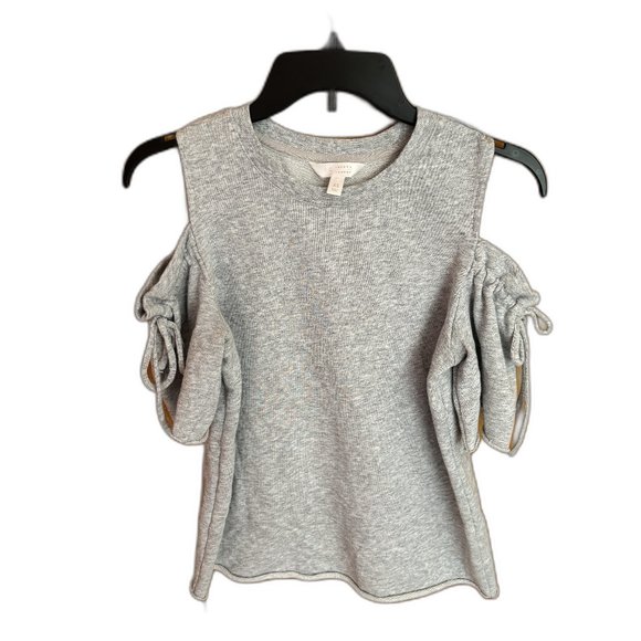 Women's LC Lauren‎ Conrad Weekend Cold-Shoulder Ruffle Sweatshirt - Picture 1 of 10